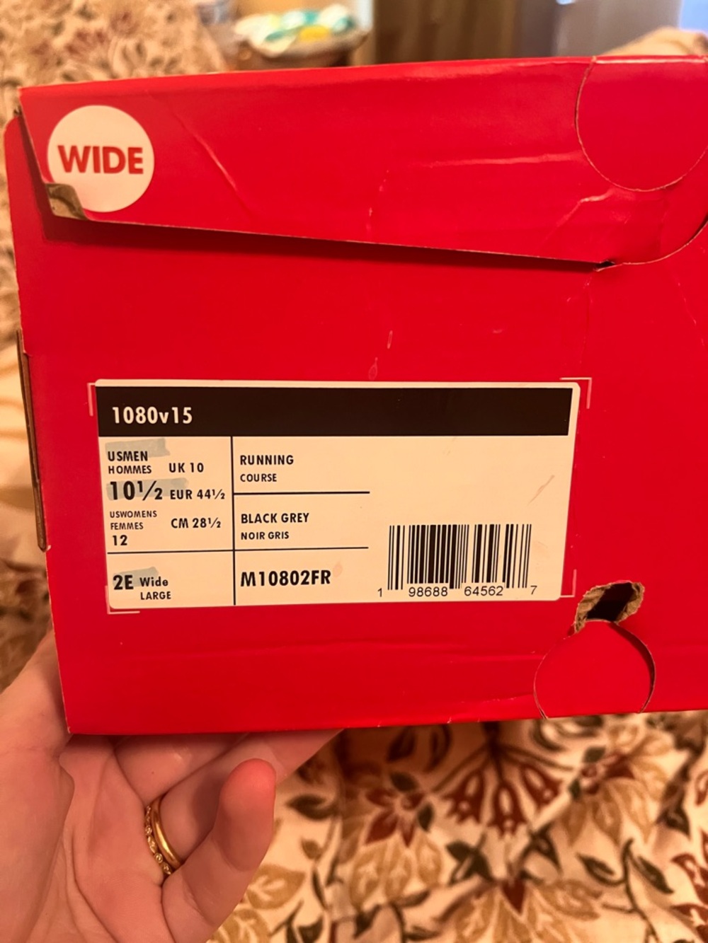 New Balance 1080v 15 Running Sneakers - Picture 5 of 5